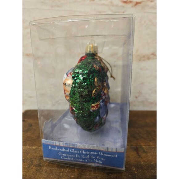 Kurt S Adler Glass Heart Shaped Ornament Raggedy Ann & Andy Handcrafted Boxed - Picture 4 of 5